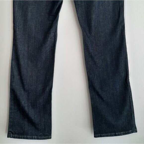 GASOLINE Mid-Rise Straight Long Leg Dark Blue Jeans Sz 6 - Picture 10 of 13